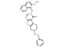 7-(benzylamino)-3-[(2-methoxy-1-naphthyl)methyl]-5,6,7,8-tetrahydro[1]benzothieno[2,3-d]pyrimidin-4(3H)-one