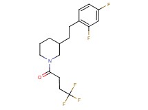 3-[2-(2,4-difluorophenyl)ethyl]-1-(4,4,4-trifluorobutanoyl)piperidine