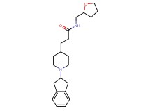 3-[1-(2,3-dihydro-1H-inden-2-yl)-4-piperidinyl]-N-(tetrahydro-2-furanylmethyl)propanamide