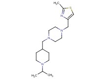 1-[(1-isopropylpiperidin-4-yl)methyl]-4-[(2-methyl-1,3-thiazol-4-yl)methyl]piperazine