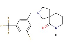 2-[3-fluoro-5-(trifluoromethyl)benzyl]-2,7-diazaspiro[4.5]decan-6-one