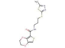 N-{3-[(5-methyl-1,3,4-thiadiazol-2-yl)thio]propyl}-2,3-dihydrothieno[3,4-b][1,4]dioxine-5-carboxamide
