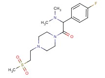 (1-(4-fluorophenyl)-2-{4-[2-(methylsulfonyl)ethyl]-1-piperazinyl}-2-oxoethyl)dimethylamine