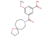 3-methoxy-5-(1-oxa-8-azaspiro[4.6]undec-8-ylcarbonyl)benzoic acid