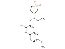 3-{[(1,1-dioxidotetrahydro-3-thienyl)(ethyl)amino]methyl}-6-methoxyquinolin-2-ol