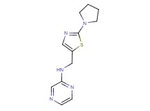 N-{[2-(1-pyrrolidinyl)-1,3-thiazol-5-yl]methyl}-2-pyrazinamine trifluoroacetate