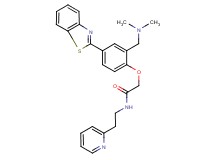 2-{4-(1,3-benzothiazol-2-yl)-2-[(dimethylamino)methyl]phenoxy}-N-[2-(2-pyridinyl)ethyl]acetamide