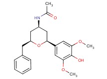 N-[(2S*,4R*,6S*)-2-benzyl-6-(4-hydroxy-3,5-dimethoxyphenyl)tetrahydro-2H-pyran-4-yl]acetamide
