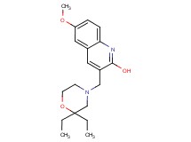 3-[(2,2-diethyl-4-morpholinyl)methyl]-6-methoxy-2-quinolinol
