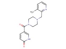 5-({4-[(3-methylpyridin-2-yl)methyl]piperazin-1-yl}carbonyl)pyridin-2(1H)-one
