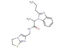 N-(2,3-dihydroimidazo[2,1-b][1,3]thiazol-6-ylmethyl)-2-(2-propyl-1H-benzimidazol-1-yl)propanamide