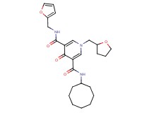 N-cyclooctyl-N'-(2-furylmethyl)-4-oxo-1-(tetrahydro-2-furanylmethyl)-1,4-dihydro-3,5-pyridinedicarboxamide