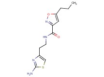 N-[2-(2-amino-1,3-thiazol-4-yl)ethyl]-5-propyl-3-isoxazolecarboxamide
