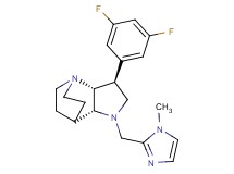 (2R*,3S*,6R*)-3-(3,5-difluorophenyl)-5-[(1-methyl-1H-imidazol-2-yl)methyl]-1,5-diazatricyclo[5.2.2.0~2,6~]undecane