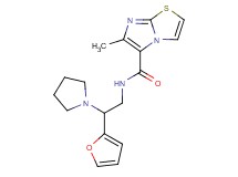 N-[2-(2-furyl)-2-pyrrolidin-1-ylethyl]-6-methylimidazo[2,1-b][1,3]thiazole-5-carboxamide