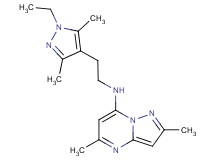 N-[2-(1-ethyl-3,5-dimethyl-1H-pyrazol-4-yl)ethyl]-2,5-dimethylpyrazolo[1,5-a]pyrimidin-7-amine