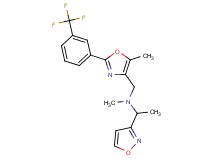 1-(3-isoxazolyl)-N-methyl-N-({5-methyl-2-[3-(trifluoromethyl)phenyl]-1,3-oxazol-4-yl}methyl)ethanamine