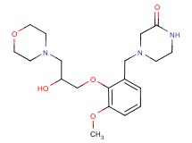4-{2-[2-hydroxy-3-(4-morpholinyl)propoxy]-3-methoxybenzyl}-2-piperazinone