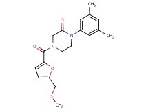 1-(3,5-dimethylphenyl)-4-[5-(methoxymethyl)-2-furoyl]-2-piperazinone