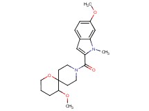 5-methoxy-9-[(6-methoxy-1-methyl-1H-indol-2-yl)carbonyl]-1-oxa-9-azaspiro[5.5]undecane