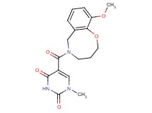 5-[(10-methoxy-3,4-dihydro-2H-1,5-benzoxazocin-5(6H)-yl)carbonyl]-1-methylpyrimidine-2,4(1H,3H)-dione