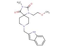 8-(1H-indol-2-ylmethyl)-1-(2-methoxyethyl)-3-methyl-1,3,8-triazaspiro[4.5]decane-2,4-dione