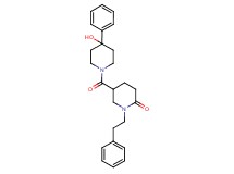 5-[(4-hydroxy-4-phenyl-1-piperidinyl)carbonyl]-1-(2-phenylethyl)-2-piperidinone