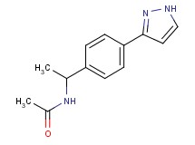 N-{1-[4-(1H-pyrazol-3-yl)phenyl]ethyl}acetamide