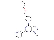 1-methyl-4-[3-(propoxymethyl)-1-pyrrolidinyl]-6-(3-pyridinyl)-1H-pyrazolo[3,4-d]pyrimidine