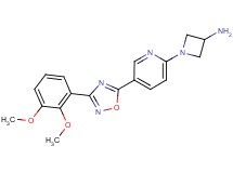 1-{5-[3-(2,3-dimethoxyphenyl)-1,2,4-oxadiazol-5-yl]pyridin-2-yl}azetidin-3-amine