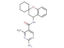 2-amino-N-(3,4-dihydrospiro[chromene-2,1'-cyclohexan]-4-yl)-4-methylpyrimidine-5-carboxamide