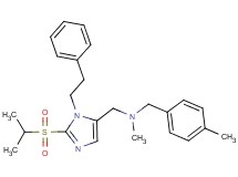 1-[2-(isopropylsulfonyl)-1-(2-phenylethyl)-1H-imidazol-5-yl]-N-methyl-N-(4-methylbenzyl)methanamine
