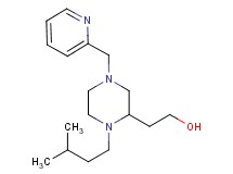 2-[1-(3-methylbutyl)-4-(2-pyridinylmethyl)-2-piperazinyl]ethanol