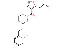 3-[2-(2-fluorophenyl)ethyl]-1-[(5-propyl-4-isoxazolyl)carbonyl]piperidine