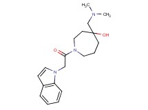 4-[(dimethylamino)methyl]-1-(1H-indol-1-ylacetyl)-4-azepanol