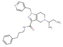 5-sec-butyl-N-(3-phenylpropyl)-1-(4-pyridinylmethyl)-4,5,6,7-tetrahydro-1H-pyrazolo[4,3-c]pyridine-3-carboxamide