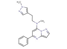 N-methyl-N-[2-(1-methyl-1H-pyrazol-4-yl)ethyl]-5-phenylpyrazolo[1,5-a]pyrimidin-7-amine