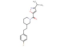 3-[2-(4-fluorophenyl)ethyl]-1-[(3-isopropyl-5-isoxazolyl)carbonyl]piperidine