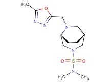 (1R*,5R*)-N,N-dimethyl-6-[(5-methyl-1,3,4-oxadiazol-2-yl)methyl]-3,6-diazabicyclo[3.2.2]nonane-3-sulfonamide