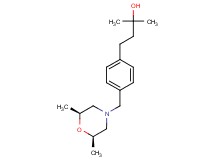 4-(4-{[(2R*,6S*)-2,6-dimethyl-4-morpholinyl]methyl}phenyl)-2-methyl-2-butanol
