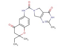 N-(2-ethyl-2-methyl-4-oxo-3,4-dihydro-2H-chromen-6-yl)-2-methyl-4-oxo-3,4,5,7-tetrahydro-6H-pyrrolo[3,4-d]pyrimidine-6-carboxamide