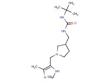 N-(tert-butyl)-N'-({1-[(4-methyl-1H-imidazol-5-yl)methyl]pyrrolidin-3-yl}methyl)urea