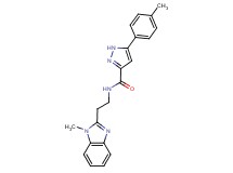 N-[2-(1-methyl-1H-benzimidazol-2-yl)ethyl]-5-(4-methylphenyl)-1H-pyrazole-3-carboxamide
