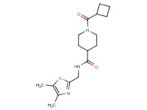 1-(cyclobutylcarbonyl)-N-[(4,5-dimethyl-1,3-thiazol-2-yl)methyl]-4-piperidinecarboxamide