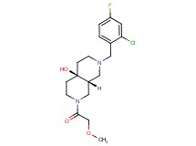 (4aR*,8aR*)-2-(2-chloro-4-fluorobenzyl)-7-(methoxyacetyl)octahydro-2,7-naphthyridin-4a(2H)-ol