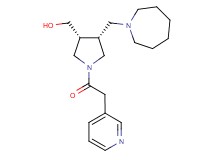 [(3R*,4R*)-4-(1-azepanylmethyl)-1-(3-pyridinylacetyl)-3-pyrrolidinyl]methanol