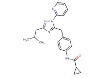 N-{4-[(3-isobutyl-1-pyridin-2-yl-1H-1,2,4-triazol-5-yl)methyl]phenyl}cyclopropanecarboxamide