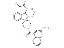 N-{(2R*,3R*)-2-ethoxy-1'-[(2-methoxy-4-quinolinyl)carbonyl]-2,3-dihydrospiro[indene-1,4'-piperidin]-3-yl}propanamide