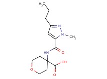 4-{[(1-methyl-3-propyl-1H-pyrazol-5-yl)carbonyl]amino}tetrahydro-2H-pyran-4-carboxylic acid