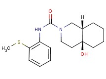 (4aS*,8aS*)-4a-hydroxy-N-[2-(methylthio)phenyl]octahydroisoquinoline-2(1H)-carboxamide